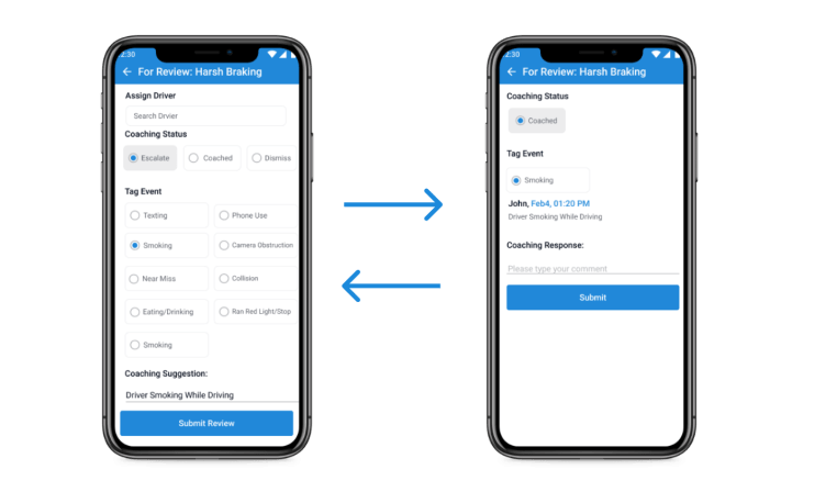 Driver Feedback and Acknowledgement