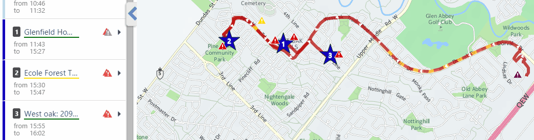 mygeotab view individual trips