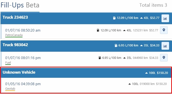 mygeotab unmatched fuel transaction