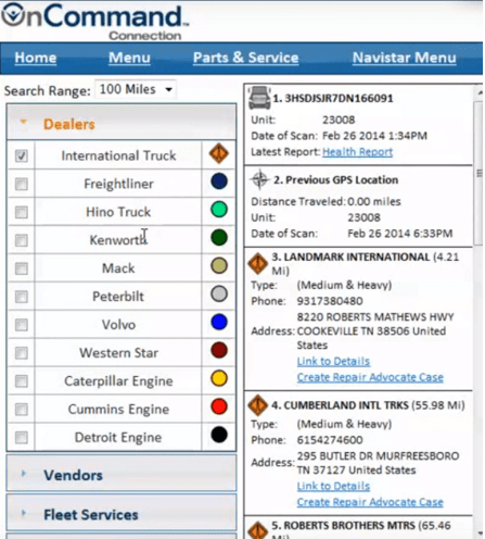 oncommand connection’s online portal