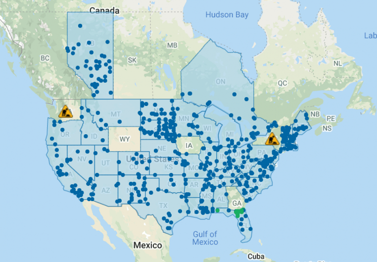 Greatest Coverage in North America