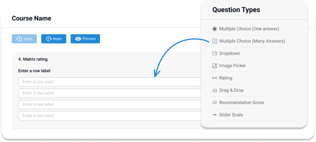 Drag and Drop Course Creation