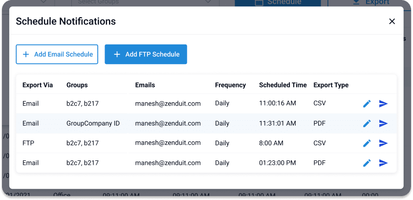 Scheduled Reporting 